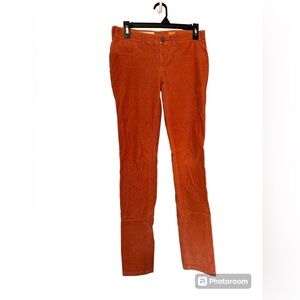 pilcro and the letterpress size 27 orange‎ corduroy pants